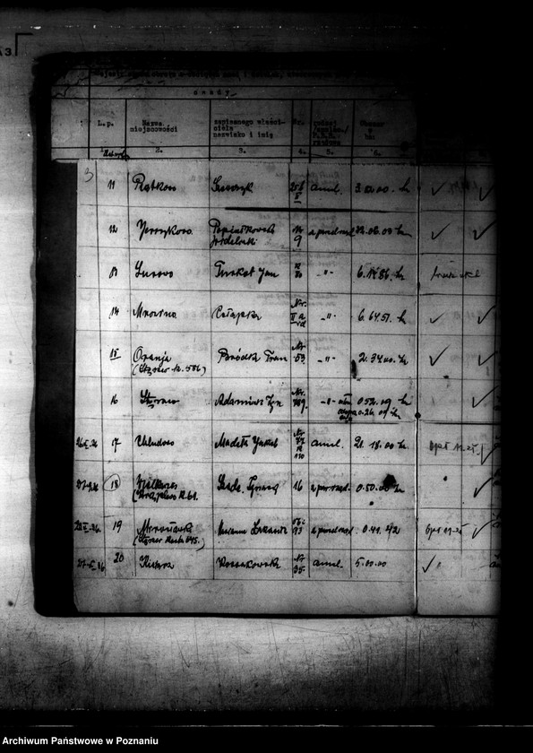 Obraz 7 z jednostki "Rejestr 12f Sprawy dotyczące działek obciążonych z art.. 54 rejestr 9f"