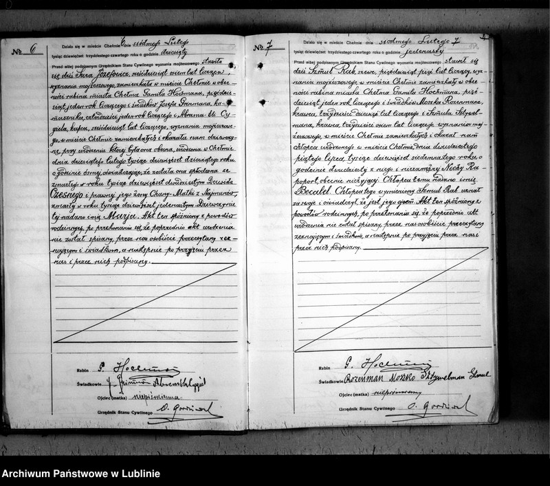 image.from.unit.number "Alegaty do ksiąg urodzeń, małżeństw i zgonów z lat 1845 - 1846"