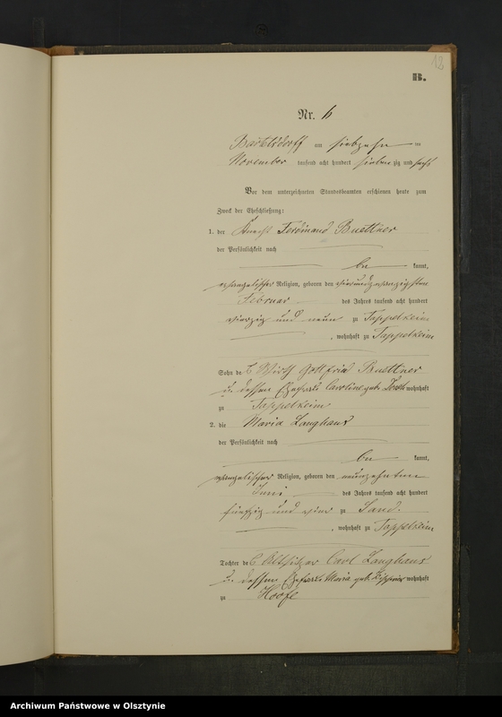 image.from.unit.number "Heiraths-Neben-Register Nr 1 - 9"