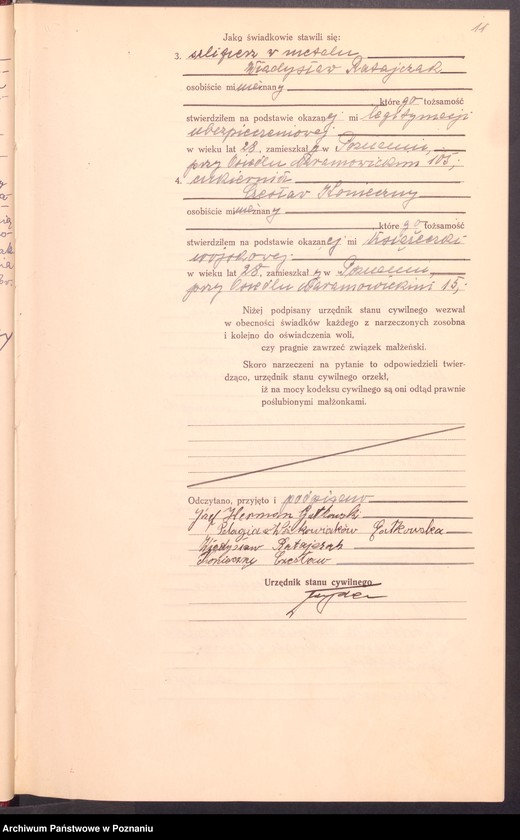 Obraz 13 z jednostki "Księga miejscowa małżeństw tom IV [Rejestr główny małżeństw]"