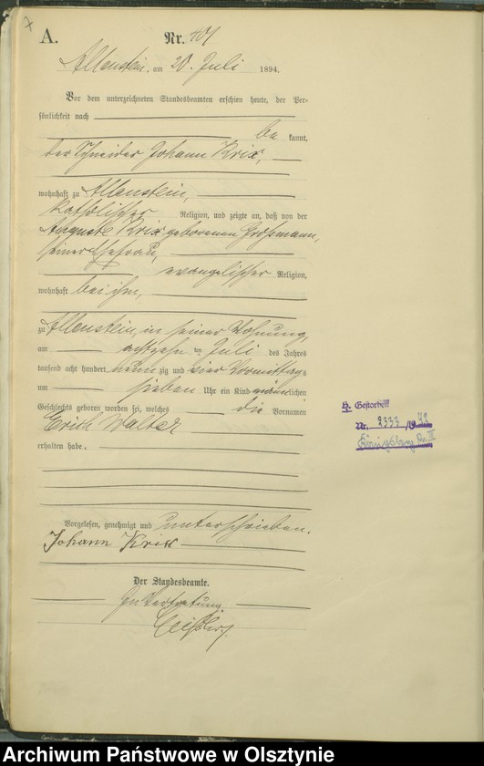 image.from.unit.number "Geburts-Haupt-Register Tom II,Nr 396 - 743"