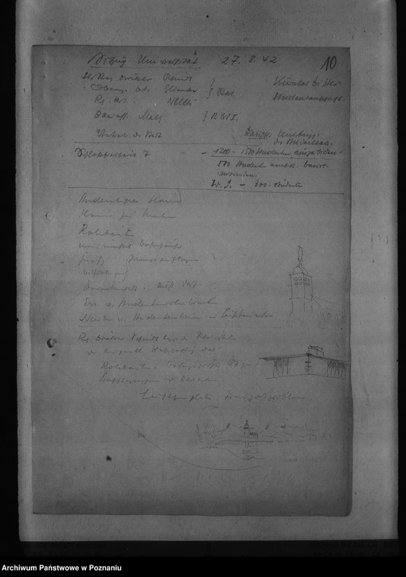 Obraz 14 z jednostki "Bauarbeiten für die Reichsuniversitât Posen"