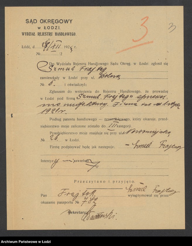 Obraz 5 z jednostki "Szmul Frajtag – sprzedaż kołder, waty i manufaktury"