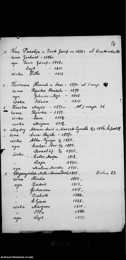 Obraz 18 z jednostki "Talmud Tora w Radogoszczu"