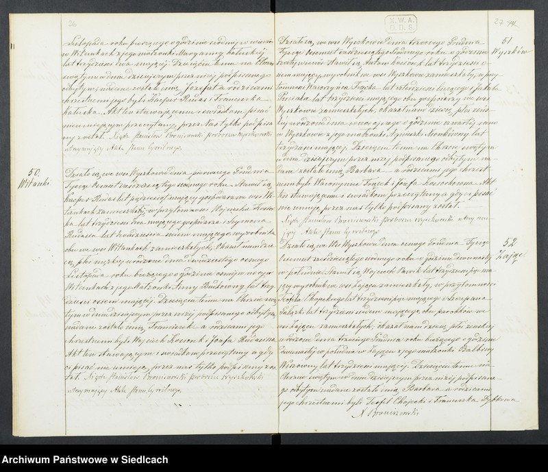 Obraz 17 z jednostki "Akta urodzeń, małżeństw, zgonów"