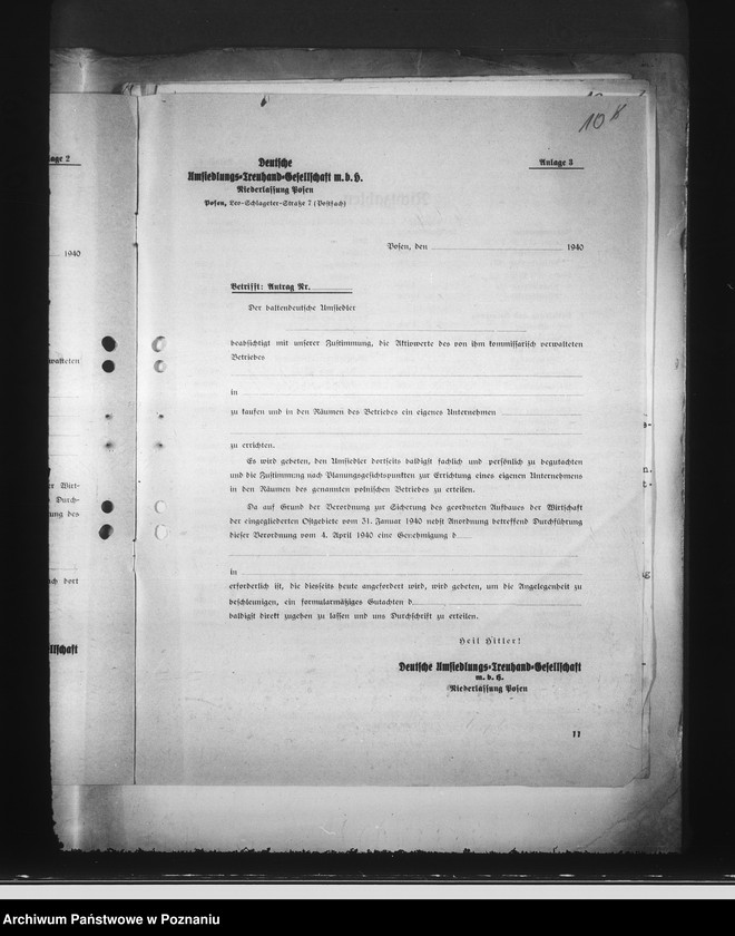 Obraz 14 z jednostki "Korespondencja i zarządzenia w sprawie tak zwanej odbudowy Kraju Warty"