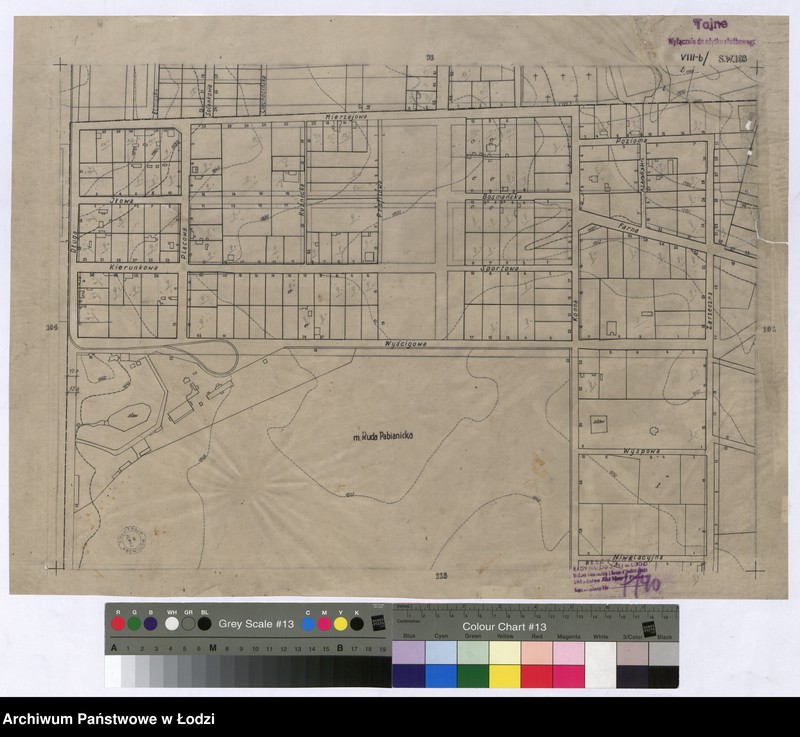 Obraz 1 z jednostki "Plan m. Łodzi 1:2000. Sekcja SW103"