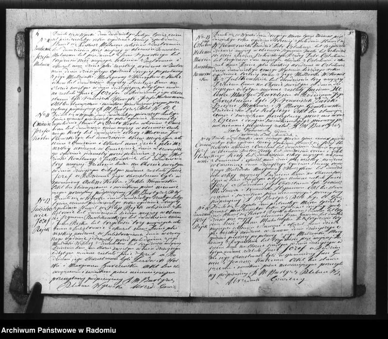 image.from.unit.number "Duplikat akt Religijno - Cywilnych Urodzonych, Zaszlubionych i Zmarłych Parafii Wysoka spisanych za rok 1850"