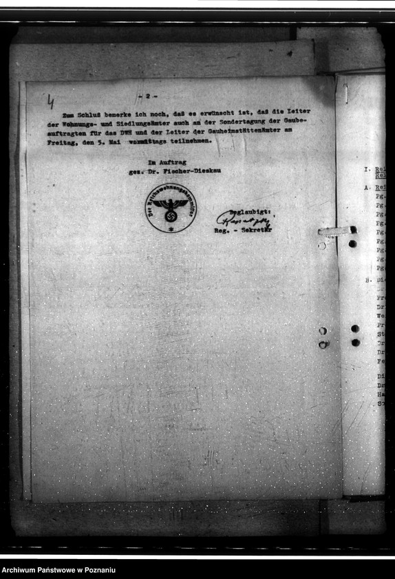 Obraz 8 z jednostki "Dienstbesprechung der Leiter der Wohnungsund Siedlungsämter in Würzburg. DWH - Arbeitstagung"