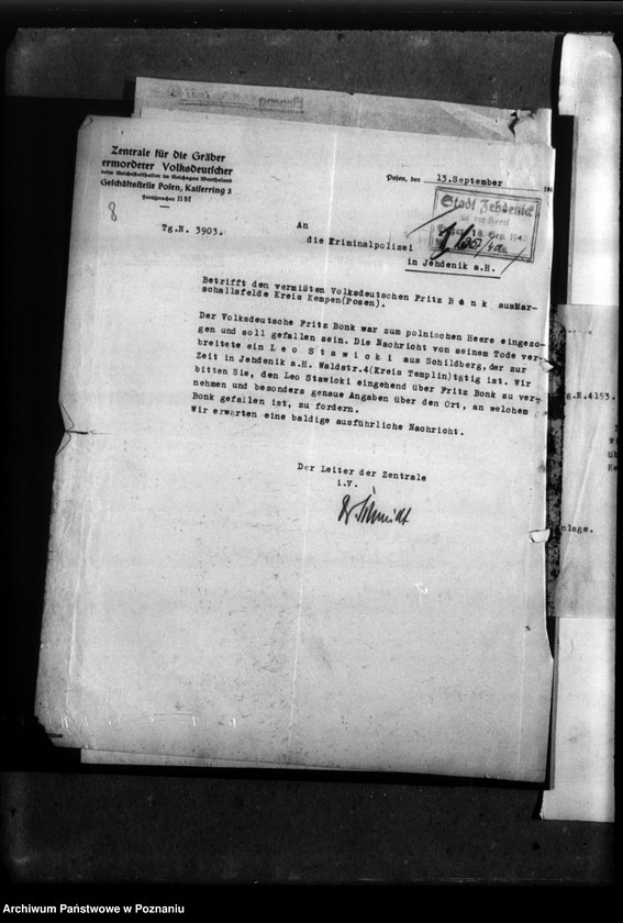 Obraz 13 z jednostki "Fritz Bonk aus Marschallsfelde, Kreis Kempen (Kępno)"