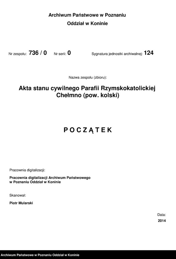 Obraz 6 z jednostki "Księga urodzeń, małżeństw, zgonów"