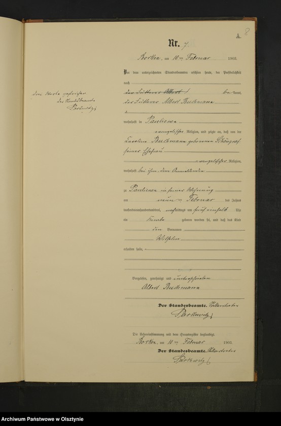 Obraz 10 z jednostki "Geburts-Neben-Register Nr 1 - 48"