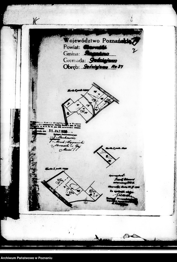 Obraz 11 z jednostki "/Klasyfikacja gruntów państwowych w powiecie obornickim - Murowana Goślina, Gościejewo, Długa Goślina/"