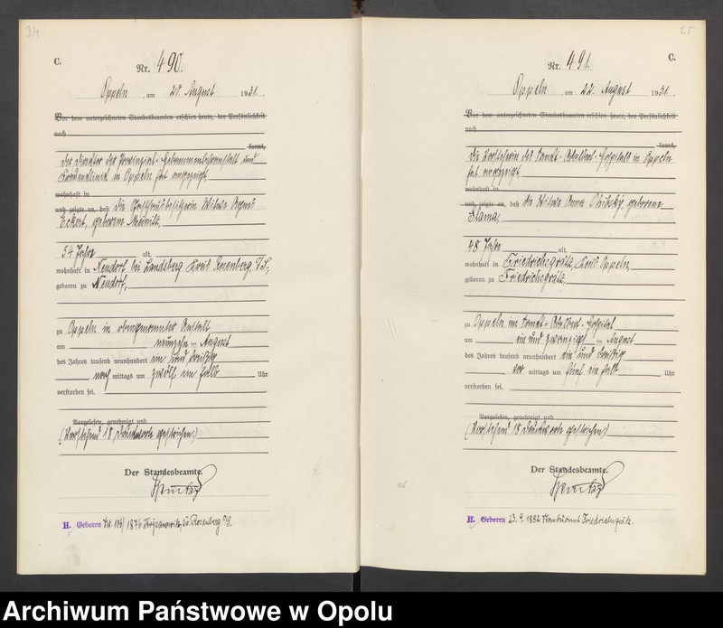 Obraz 16 z jednostki "[Rejestr zgonów] 1931 Tom II Nr 468-746"