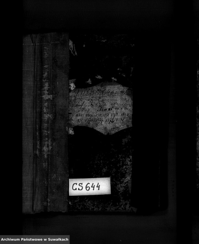 image.from.unit.number "Księga do zapisywania aktów zmarłych parafii żydowskiej Szaki."