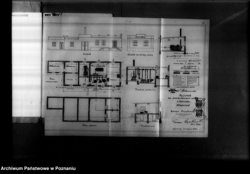 Obraz 17 z jednostki "Mleczarnia R. Łączkowskiego w Ostrorogu powiat szamotulski  nr woj. 7338"