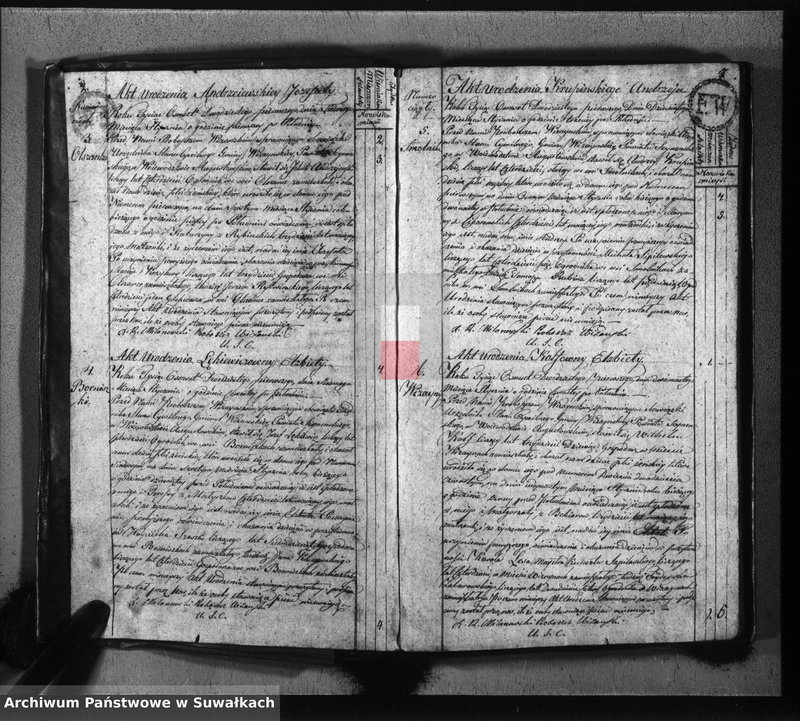 image.from.unit.number "Akta urodzonych gminy wiżańskiey obwodu seyneńskiego, w województwie augustowskim od dnia 1-go stycznia do dnia ostatniego grudnia 1821 roku"