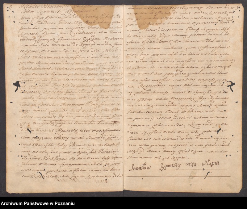 Obraz 7 z jednostki "Protocollon spectabilis officii consularis civitatis SRMtis Posnaniae ab anno Domini 1719 sub felicibus auspiciis nobilis Joannis Eyberle praesidentis civitatis eiusdem."