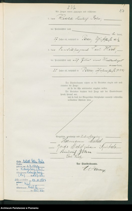 Obraz 19 z jednostki "Księga miejscowa małżeństw tom II"