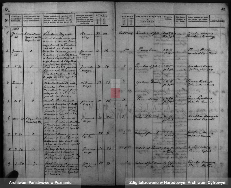 Obraz 10 z jednostki "Duplicatus baptisatorum, copulatorum, mortuorum"