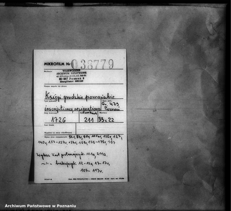 Obraz 2 z jednostki "Inscriptiones, resignationes [protocollon]"