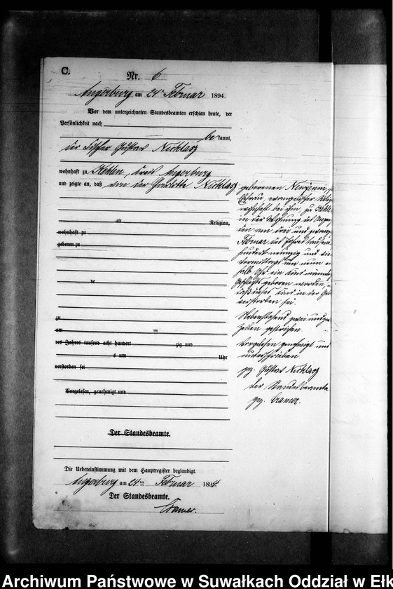 image.from.unit.number "Sterbe-Neben-Register des Preussischen Standes-Amtes Kehlen Kreis Angerburg"