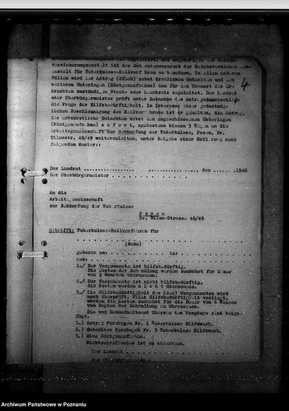 Obraz 8 z jednostki "Bekämpfung der Tbc vor Verordnung vom 8.9.1942"