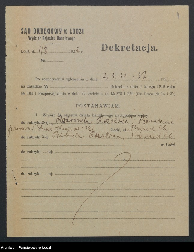 Obraz 6 z jednostki "Petronela Różalska – prowadzenie piwiarni"