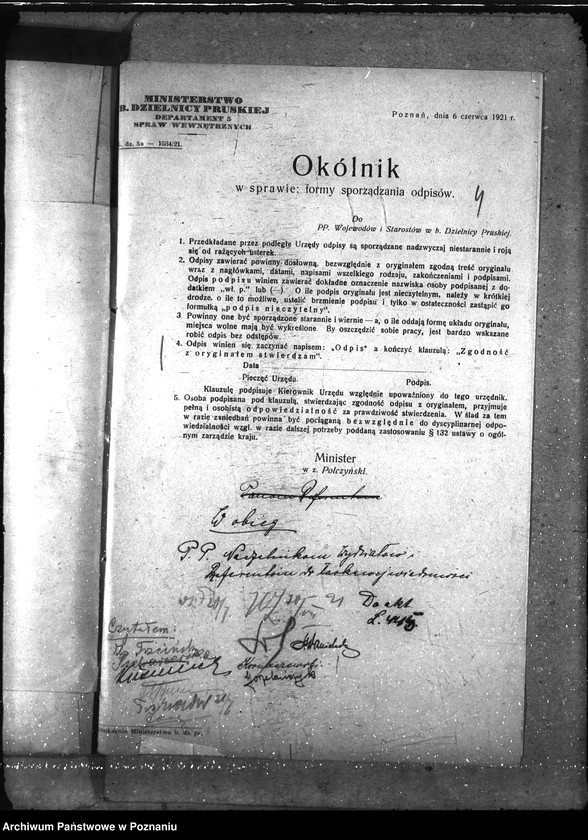 Obraz 8 z jednostki "Okólniki i rozporządzenia wewnętrzne dep."