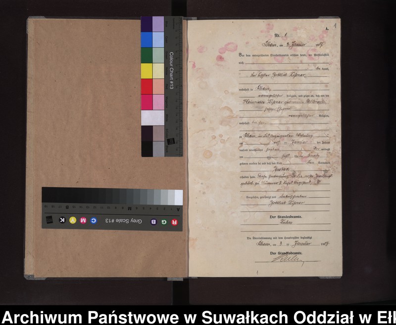 image.from.unit.number "Geburts-Neben-Register des Preussischen Standes-Amtes Rhein Kreis Lötzen"