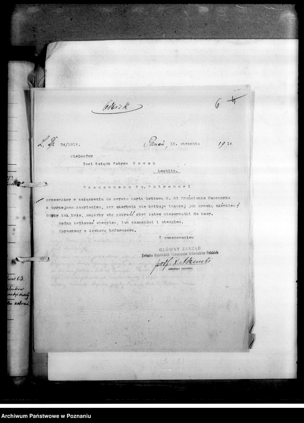 Obraz 10 z jednostki "Sprawozdania z działalności, korespondencja"