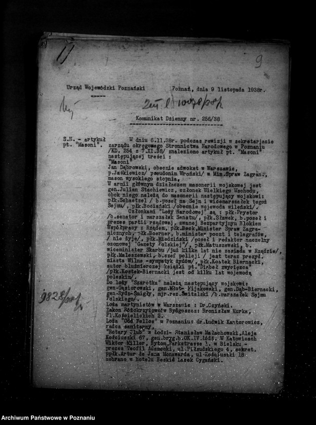 Obraz 13 z jednostki "Komunikaty meldunki dzienne sytuacyjne"