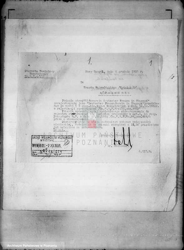 Obraz 5 z jednostki "/Stowarzyszenie Niemieckich Kobiet w Zbąszyniu/"