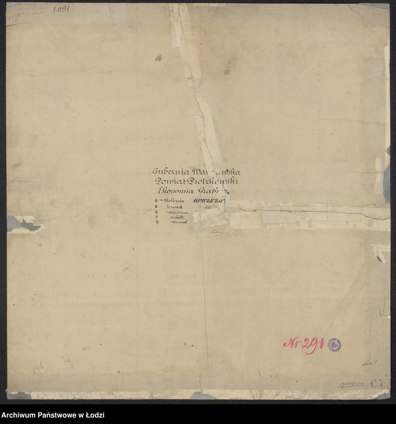 Obraz 2 z jednostki "Pierworys Urządzenia Wsi i Folwarku Oprzężów na fundusz Towarzystwa Kredytowego Ziemskiego przy Majoracie Woźniki przeznaczonych ..."