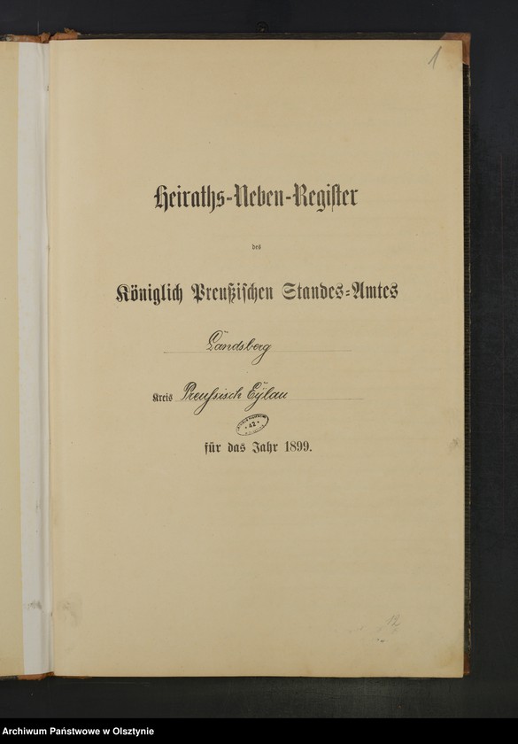 image.from.unit.number "Heiraths-Neben-Register Nr 1 - 22"