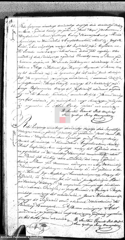 image.from.unit.number "Akta Urodzonych Gminy Krasnopolskiey R-ku 1822. Powiat Seyneński Województwa Augstowskiego."