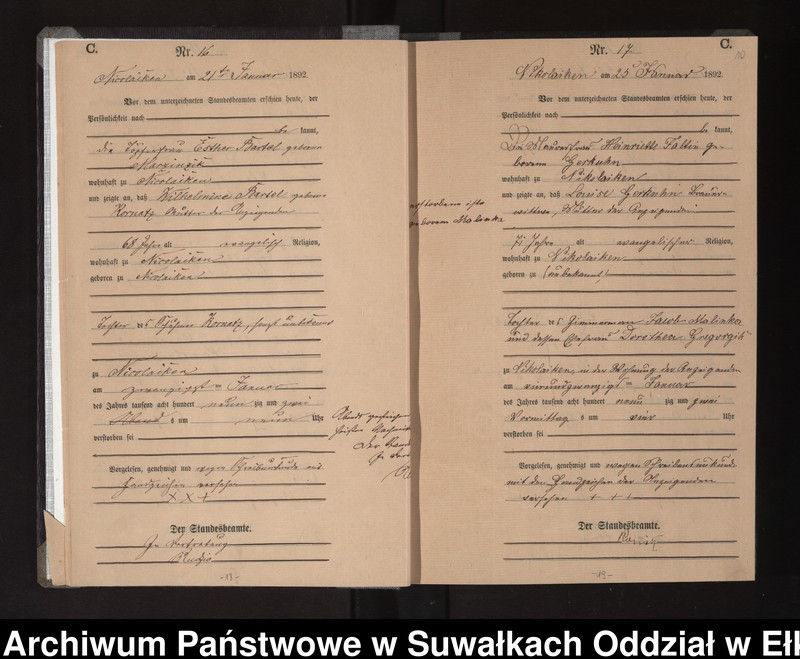 image.from.unit.number "Sterbe-Haupt-Register des Königlichen Preussischen Standes-Amtes Nikolaiken Kreis Sensburg"