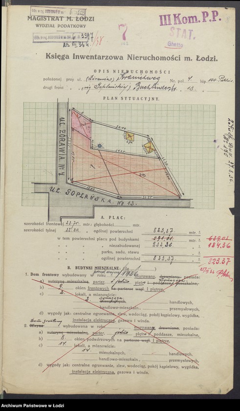 image.from.unit.number "Księga inwentarzowa nieruchomości m. Łodzi ul. Żurawia"
