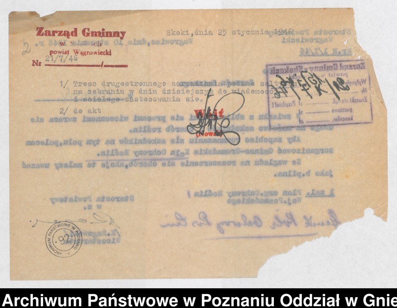 image.from.unit "[Wykazy zwierząt, rekwizycje i straty w gminie Skoki]"
