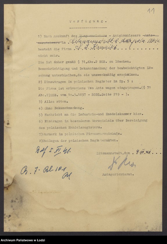 Obraz 13 z jednostki "Samuel Isaak Kamaiki – drobny handel towarów manufakturowych"