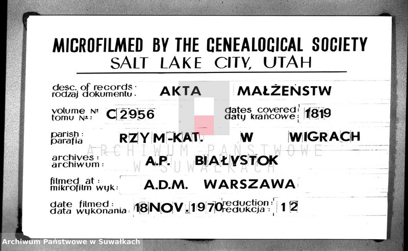 image.from.unit.number "Akta śmierci gminy wigierskiey od 1-go miesiąca stycznia 1819 do dnia ostatniego grudnia tegoż roku 1819"