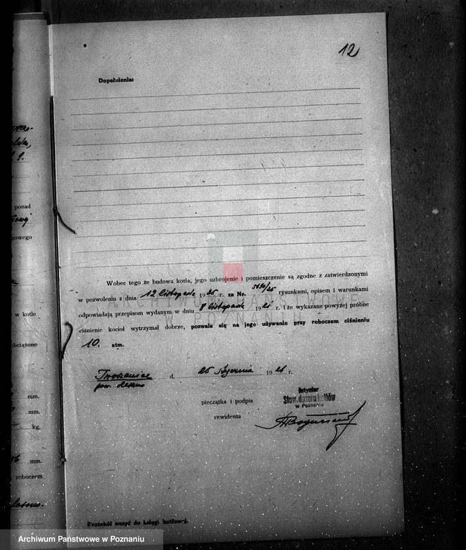 Obraz 17 z jednostki "Majętność rolna Tworzanice, pow. leszczyński Stanisław Kamoski nr woj. kotła 5868"