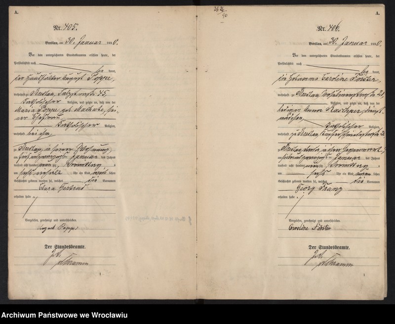 image.from.unit.number "Geburts-Haupt-Register Breslau I 1890 Band 2"