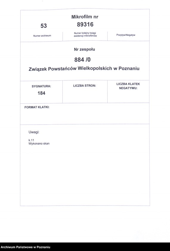 Obraz 2 z jednostki "Poznań miasto - spis bezrobotnych członków."