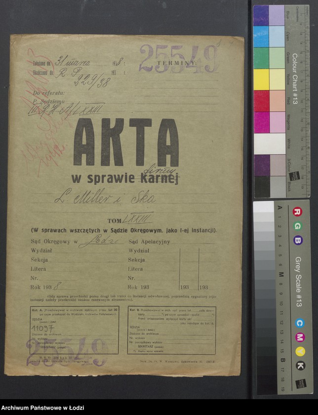 Obraz 2 z jednostki "Jakub Moszek Miller, Sucher Lajb Miller- wyrób i sprzedaż towarów włókienniczych"