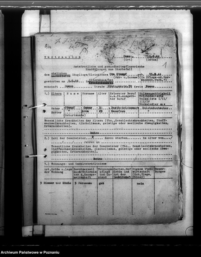 Obraz 5 z jednostki "Lekarskie stwierdzenia zgonów"