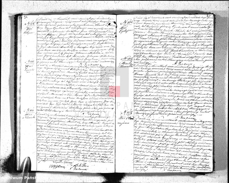 Obraz 20 z jednostki "Duplikat ksiąg metrycznych Parafij Ewangelickiey Suwałki za rok 1843."