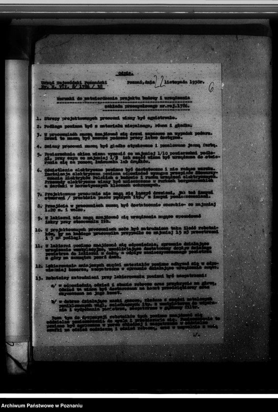 Obraz 10 z jednostki "Zatwierdzenie projektu urządzenia zakładu przemysłowego wykończalni i lakierni Firmy Brzeski - Auto S. Akcyjna W Poznaniu ul. Dąbrowskiego 29"