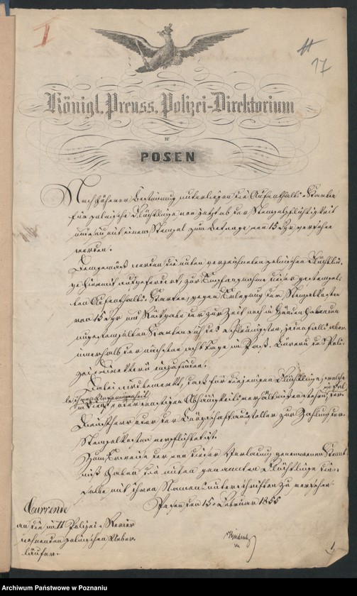 Obraz 19 z jednostki "A. betr. die Erteilung von Aufenthalts-Karten an polnische Flüchtlinge und Namensverzeichnis"