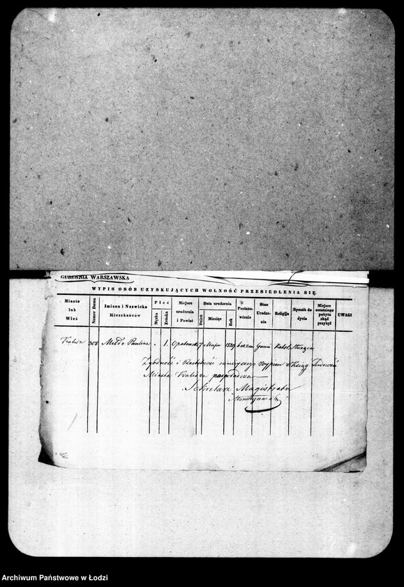 Obraz 18 z jednostki "Akta tyczące się przesiedleń"